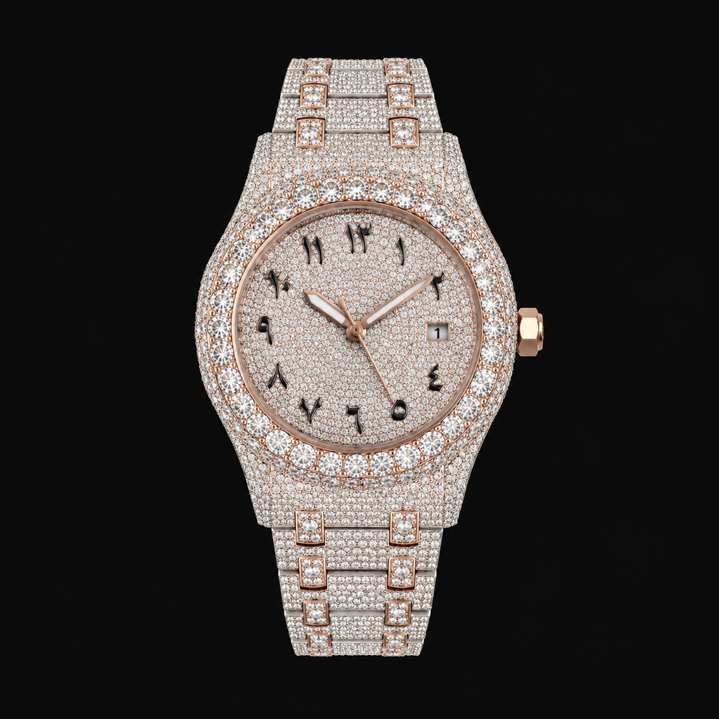 Moissanite Arabic Dial AP Watch