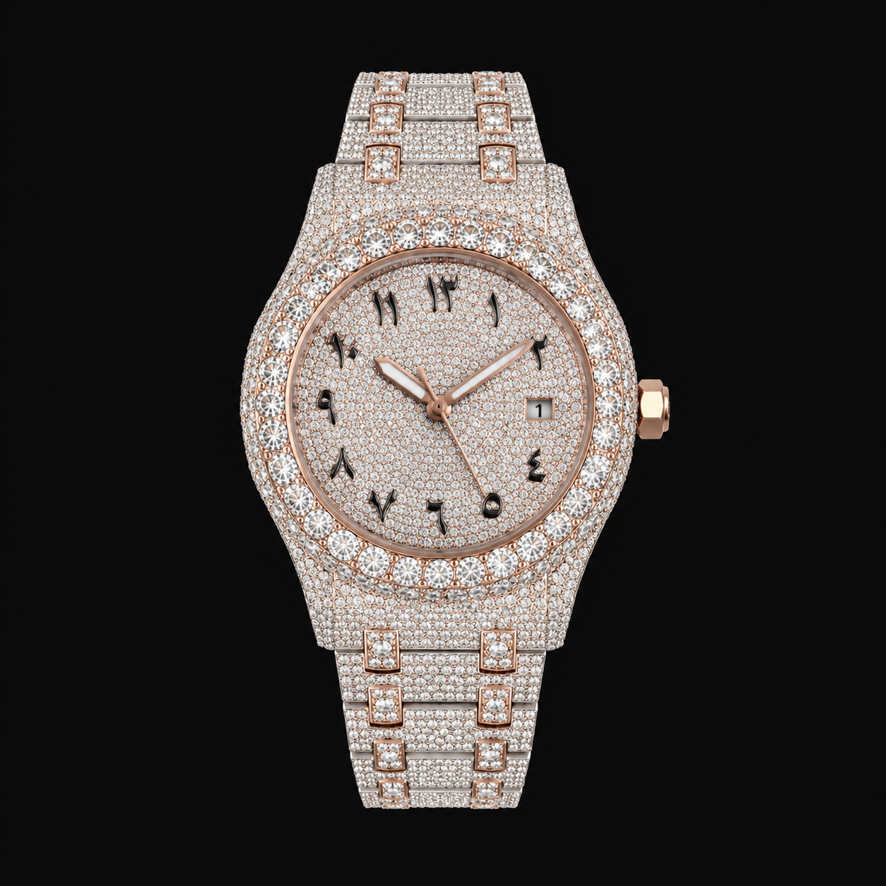 Moissanite Arabic Dial AP Watch