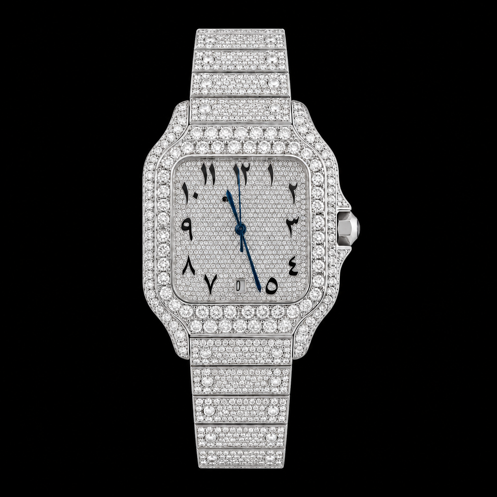 Moissanite Arabic Dial CS Watch