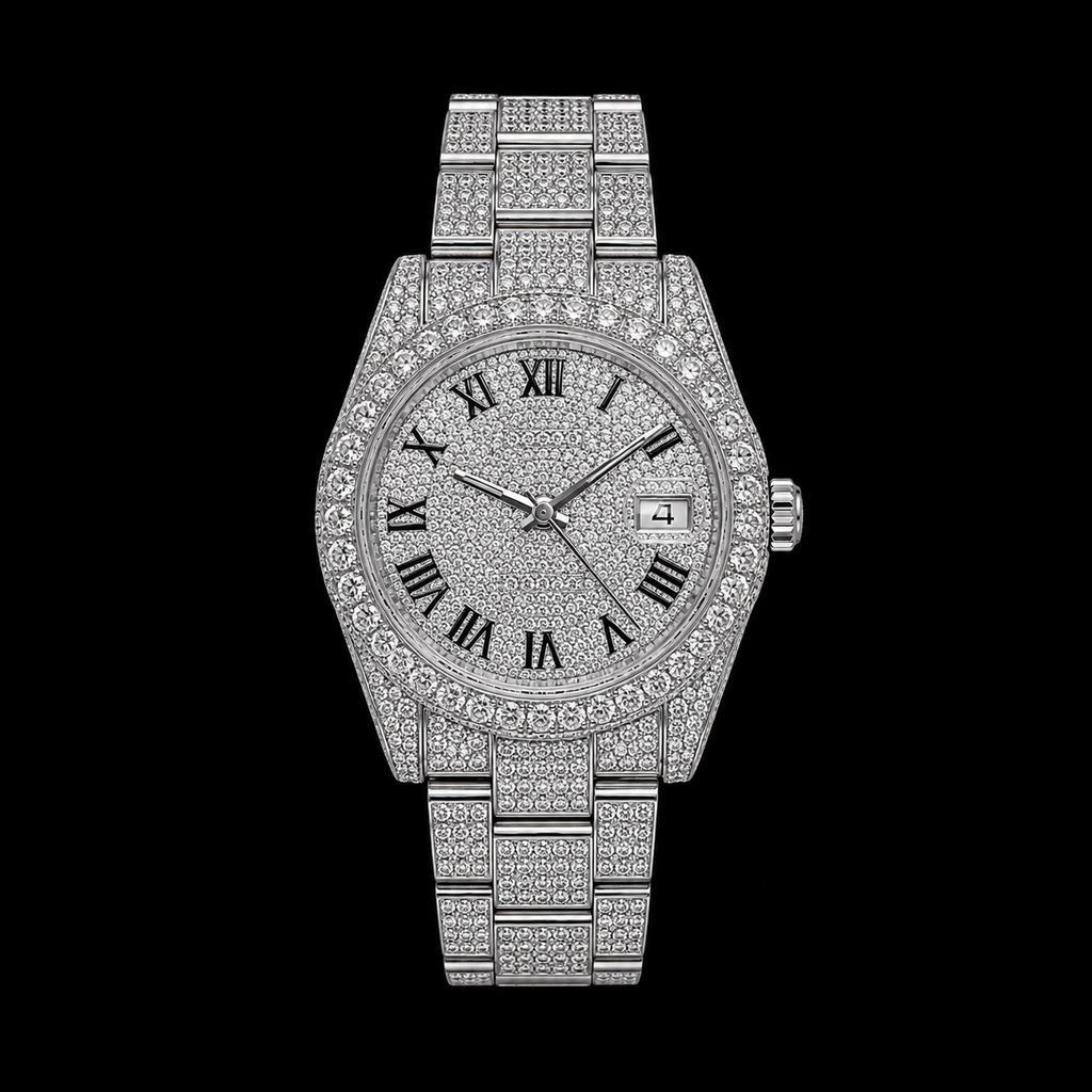 Moissanite Presidential Watch