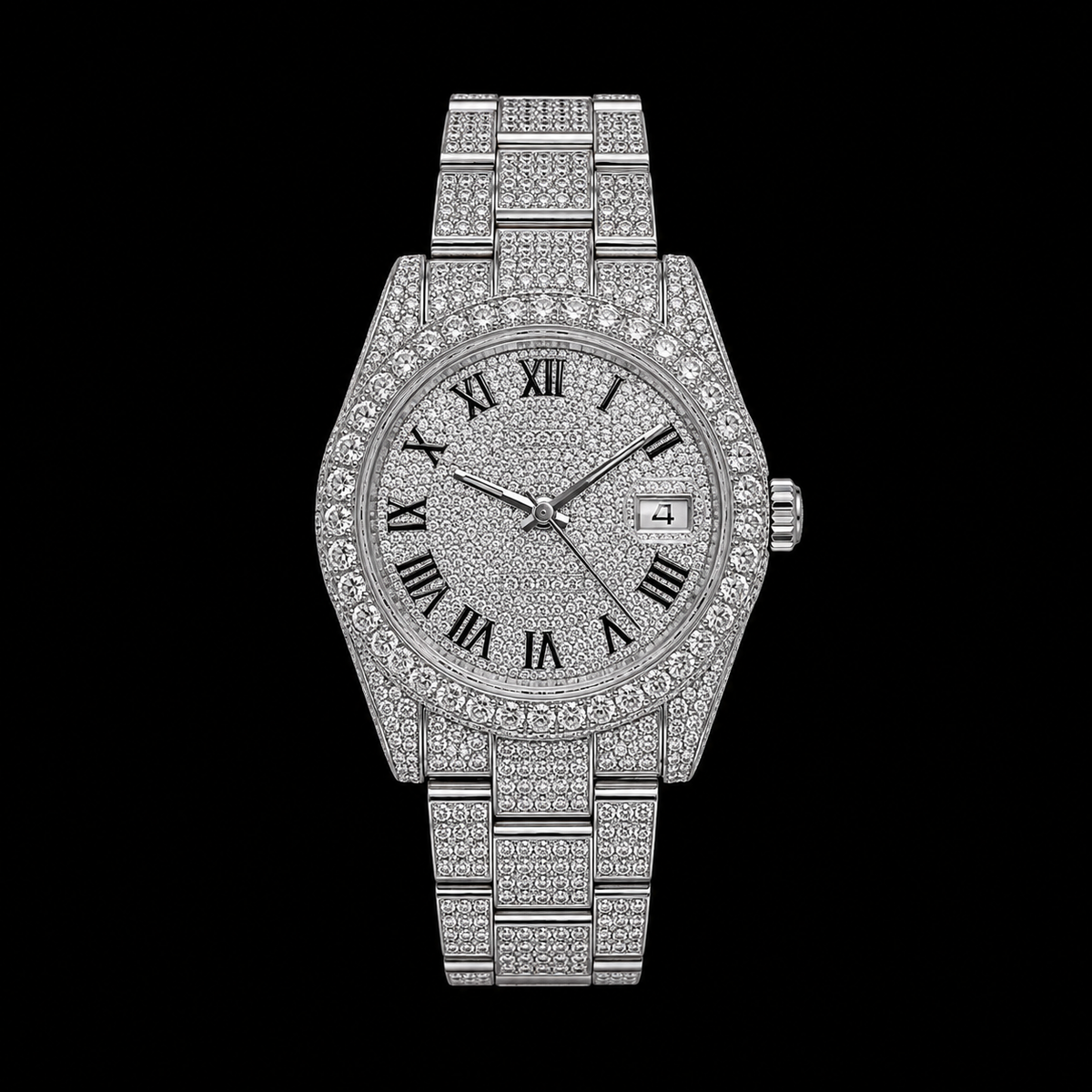Moissanite Presidential Watch