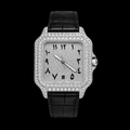 Moissanite Arabic Dial CS With Leather Band