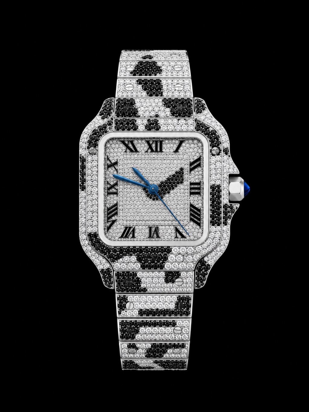 Custom Spotted Moissanite CS Watch