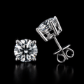 Moissanite Snowflake Stud Earrings