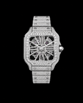 Moissanite Skeleton Iced Watch