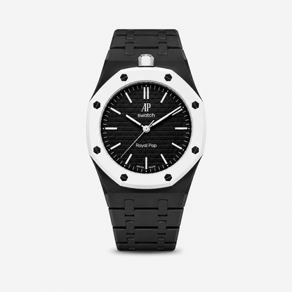 Audemars Piguet X Swatch Royal Pop Watch Band - Bioceramic Midnight Black