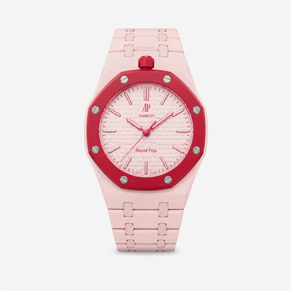 Audemars Piguet X Swatch Royal Pop Watch Band - Bioceramic Pastel Pink