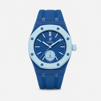 Audemars Piguet X Swatch Royal Pop Watch Band - Silicone Navy Blue
