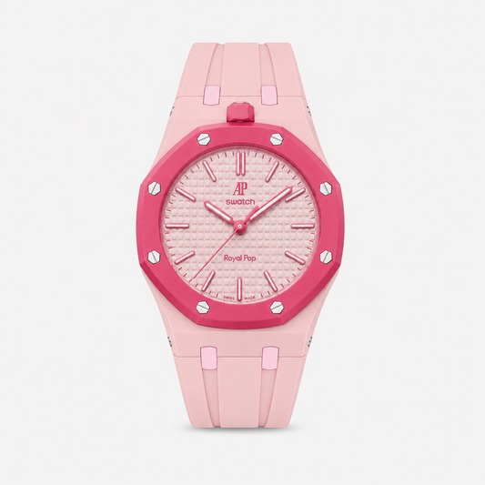 Audemars Piguet X Swatch Royal Pop Watch Band - Silicone Pastel Pink