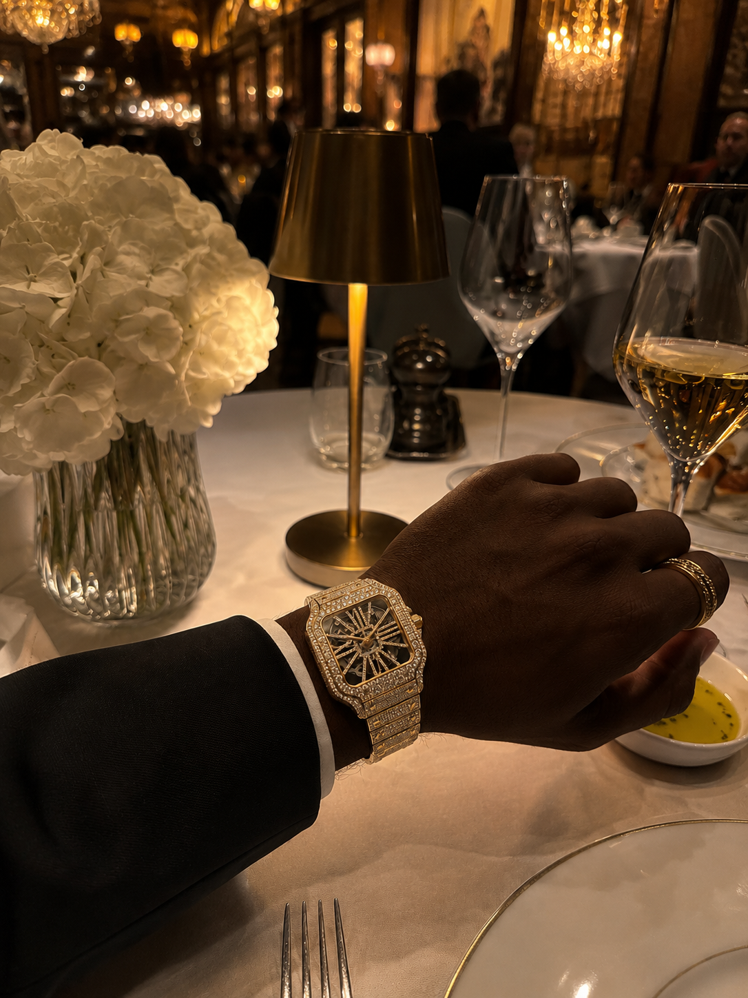 Moissanite Skeleton Iced Watch