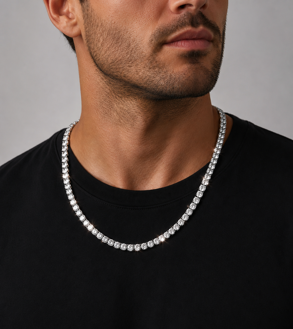 2mm Moissanite Tennis Chain