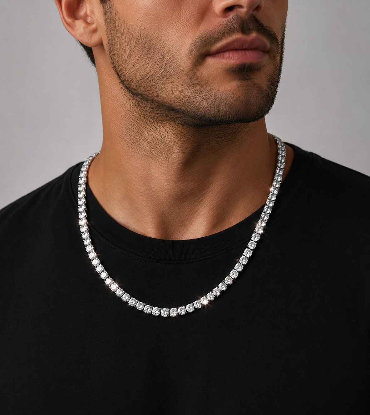 2mm Moissanite Tennis Chain