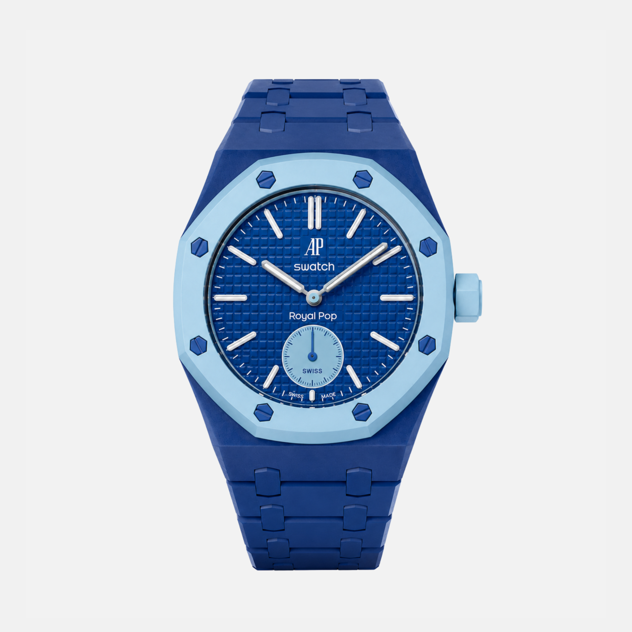 Audemars Piguet X Swatch Royal Pop Watch Band - Bioceramic Navy Blue