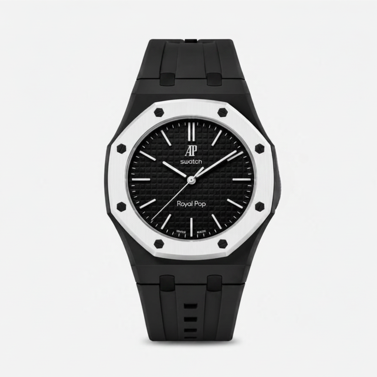 Audemars Piguet X Swatch Royal Pop Watch Band - Silicone Midnight Black