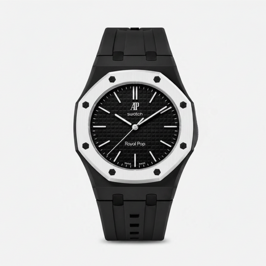 Audemars Piguet X Swatch Royal Pop Watch Band - Silicone Midnight Black
